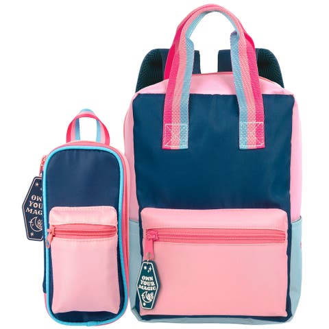 Fashion Angels Harlow Colorblock Backpack and Pouch Set