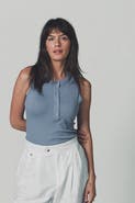 The Shirt by Rochelle Behrens The Sleeveless Brett Shirt