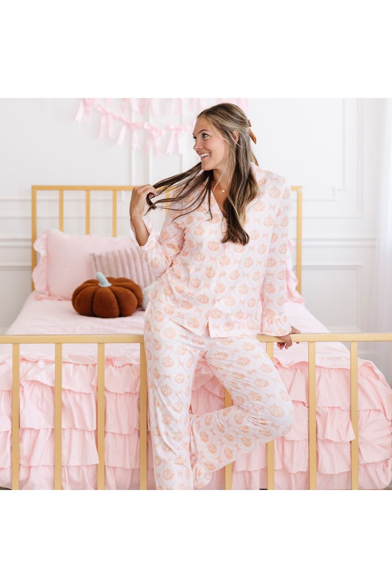Pumpkin Trellis Women's Lounge Set, Alternate, color, Soft Pale Pink