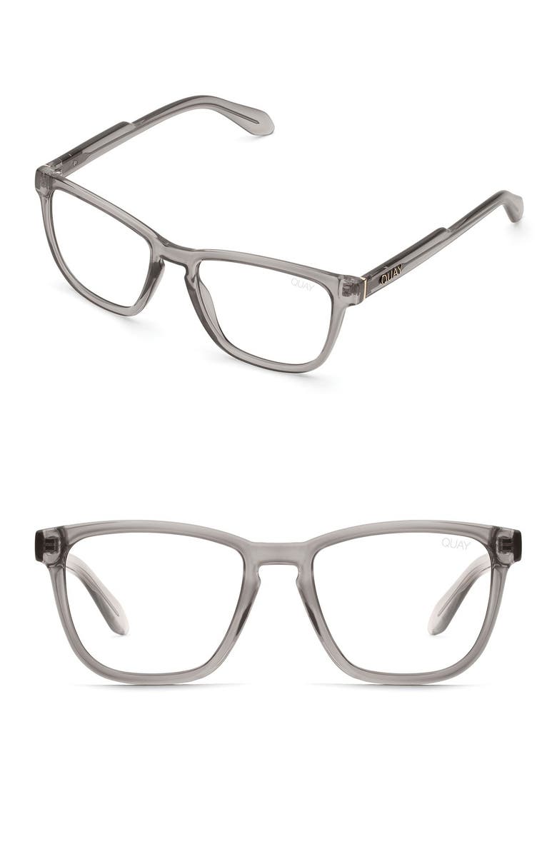 QUAY Australia Mini Hardwire 50mm Blue Light Filtering Optical Glasses, Main, color, 