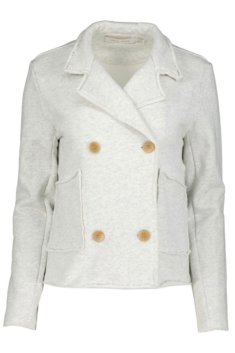 Cozy Peacoat, Alternate, color, Heather Grey