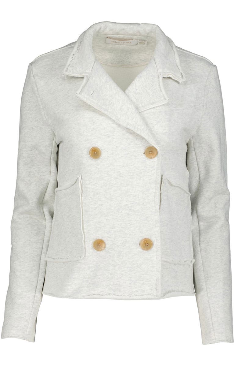 Bishop + Young Cozy Peacoat, Alternate, color, Heather Grey