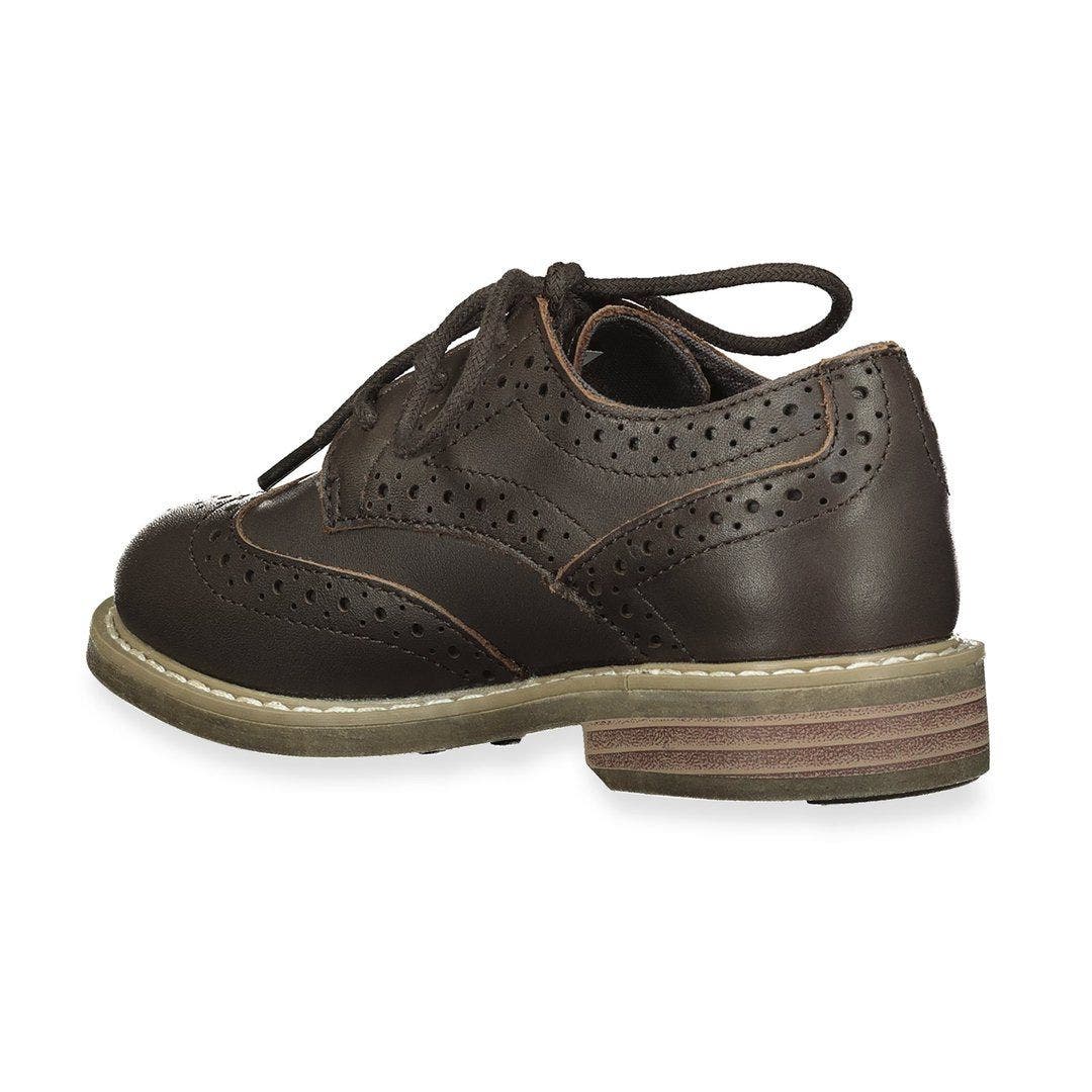 Hope & Henry Boys Leather Wingtip Oxford, Brown, Alternate, color, Brown