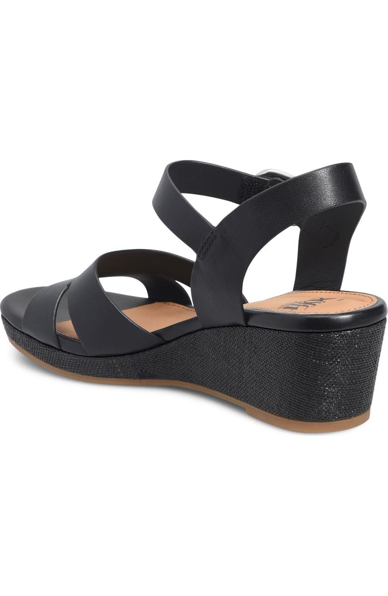 Söfft Vanessa Ankle Strap Platform Wedge Sandal, Alternate, color, Black