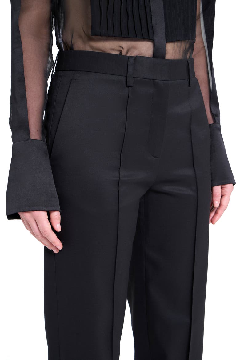 Harrison Stretch Wool Tapered Straight Leg Pants, Alternate, color, BLACK