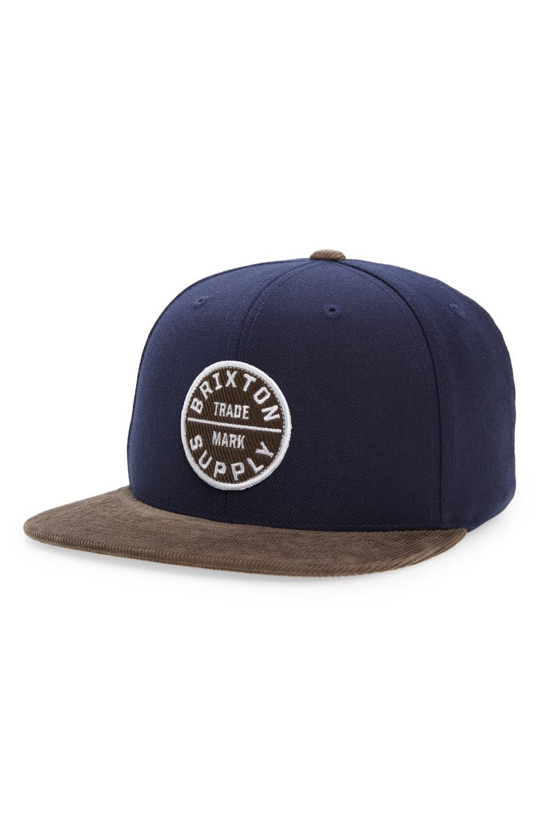 Brixton Oath III Snapback Hat, Main, color, 