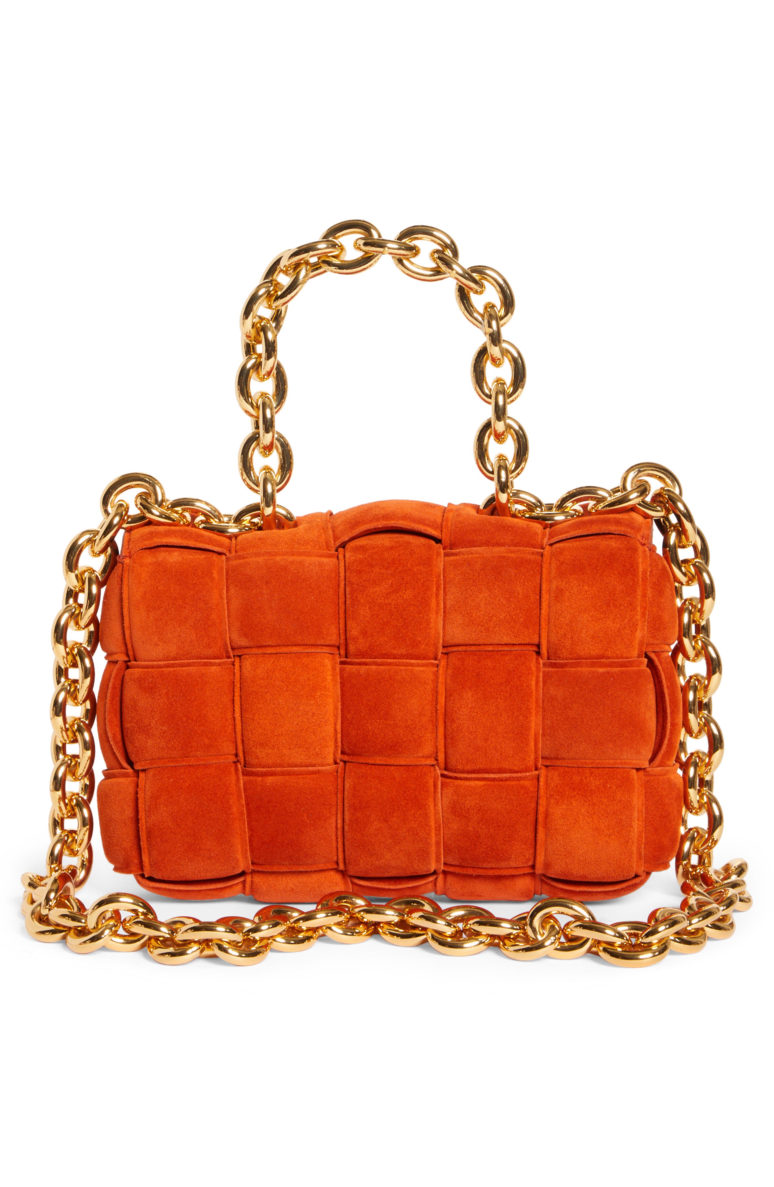 Chain Cassette Suede Crossbody Bag, Alternate, color, MAPLE-GOLD
