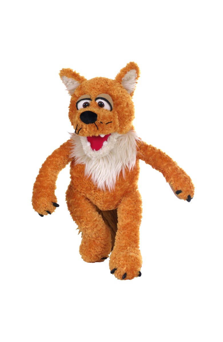 Living Puppets Knox The Orange Fox 17 Inch Plush Hand Puppet, Handmade Pal, Main, color, Orange