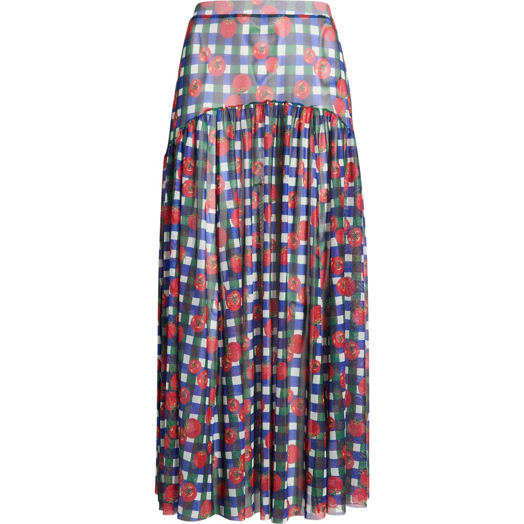 Hutch Maeden Floral Cover-up Midi Skirt In Multi