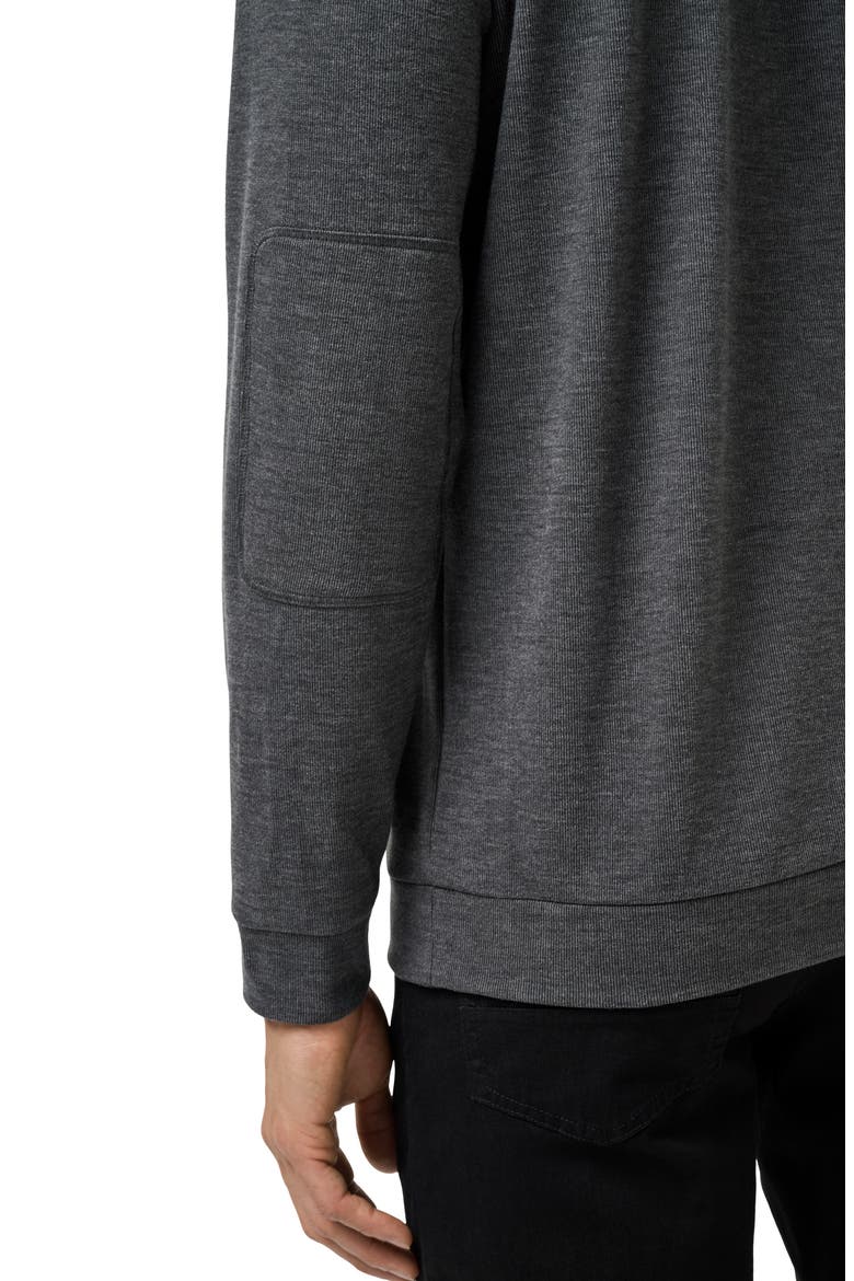Cloud Sweater, Alternate, color, HEATHER BLACK
