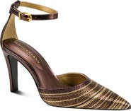 Donna Karan New York Patricia Ankle Strap Pointed Toe Pump
