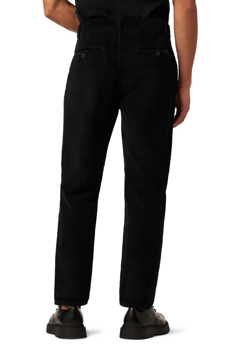 Diego Crop Tapered Corduroy Pants, Alternate, color, BLACK