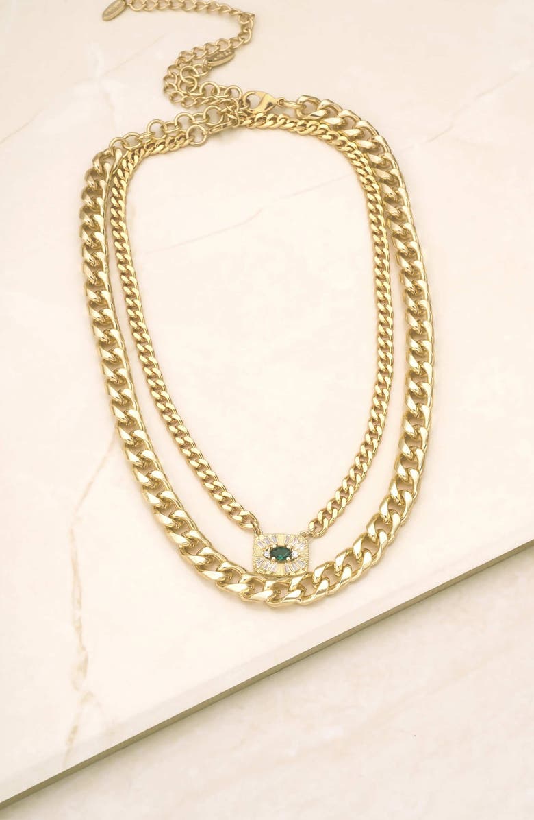 Ettika Set of 2 Chain Necklaces, Alternate, color, Gold