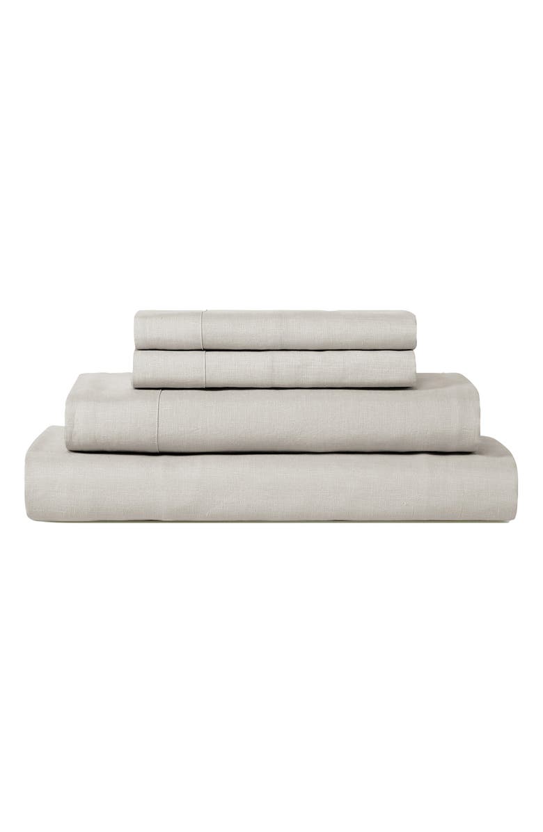 Sijo French Linen Sheet Set, Main, color, Fog