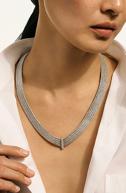 John Hardy Icon Link Pavé Diamond Necklace In Metallic