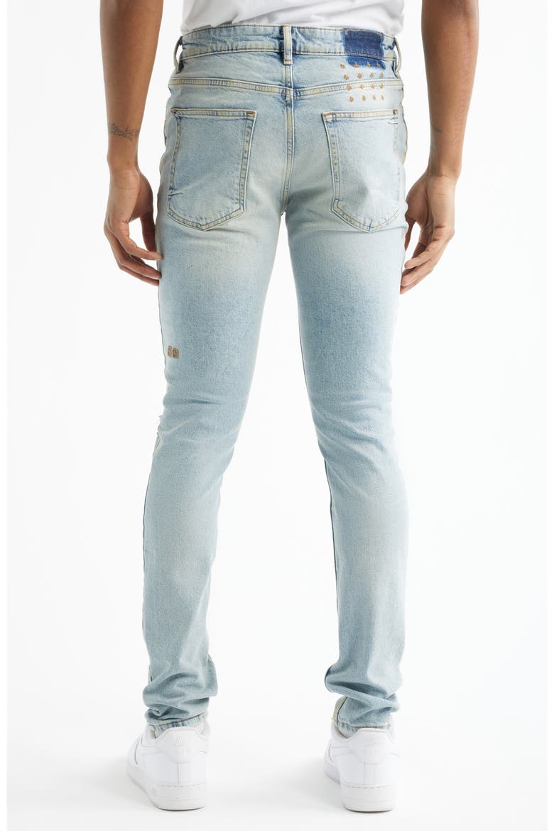 Van Winkle Kasper Blue Ripped Skinny Jeans, Alternate, color, DENIM