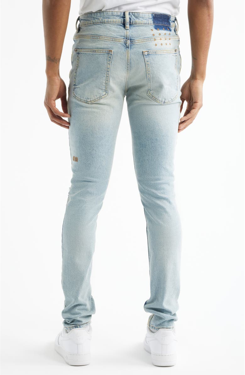 Ksubi Van Winkle Kasper Blue Ripped Skinny Jeans, Alternate, color, Denim