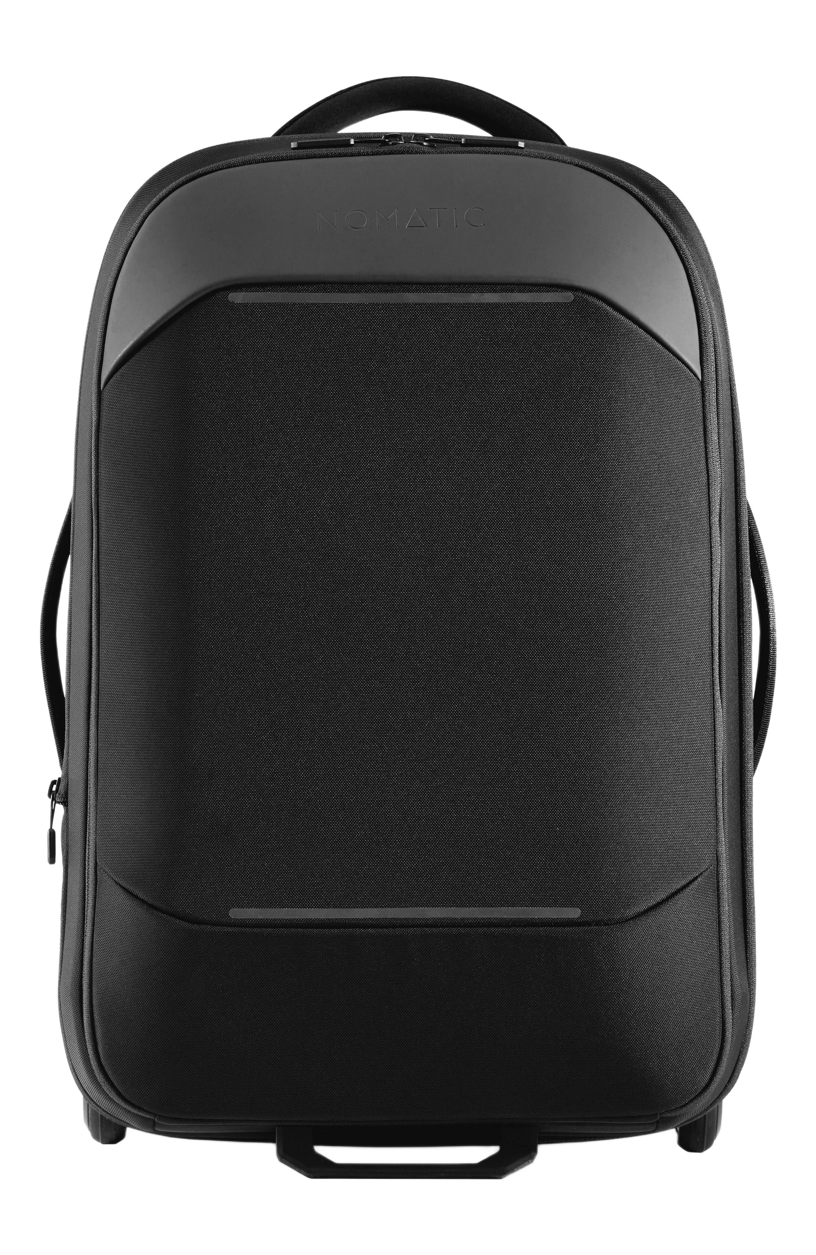 NOMATIC Carry-On 37L w/ 8L Built-In Expansion -- Premium  Roller Luggage, Main, color, Black
