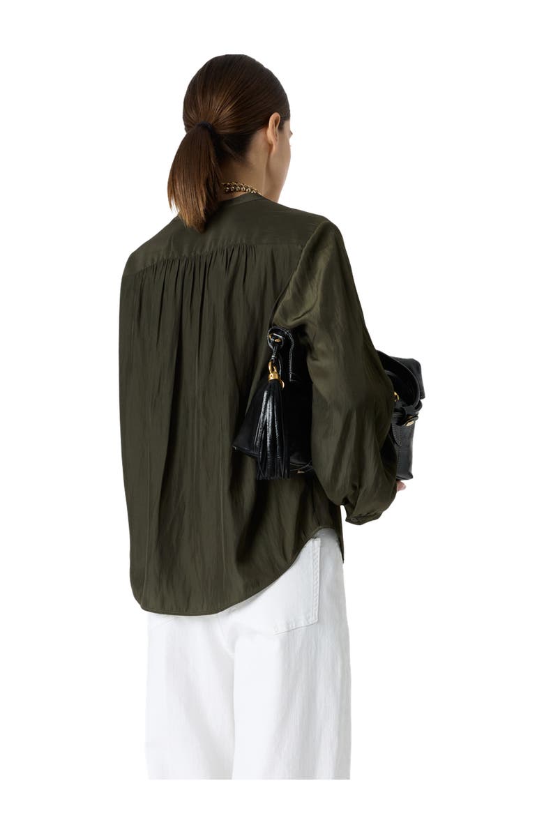 GERARD DAREL Cyndie Gathered Detail Blouse, Alternate, color, Khaki