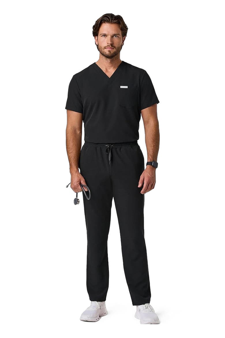UltraLAST Essential Performance Men's 5-Pocket Scrub Set, Alternate, color, Black