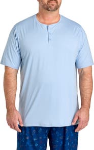 Harbor Bay by DXL Big & Tall Performance Henley T-Shirt