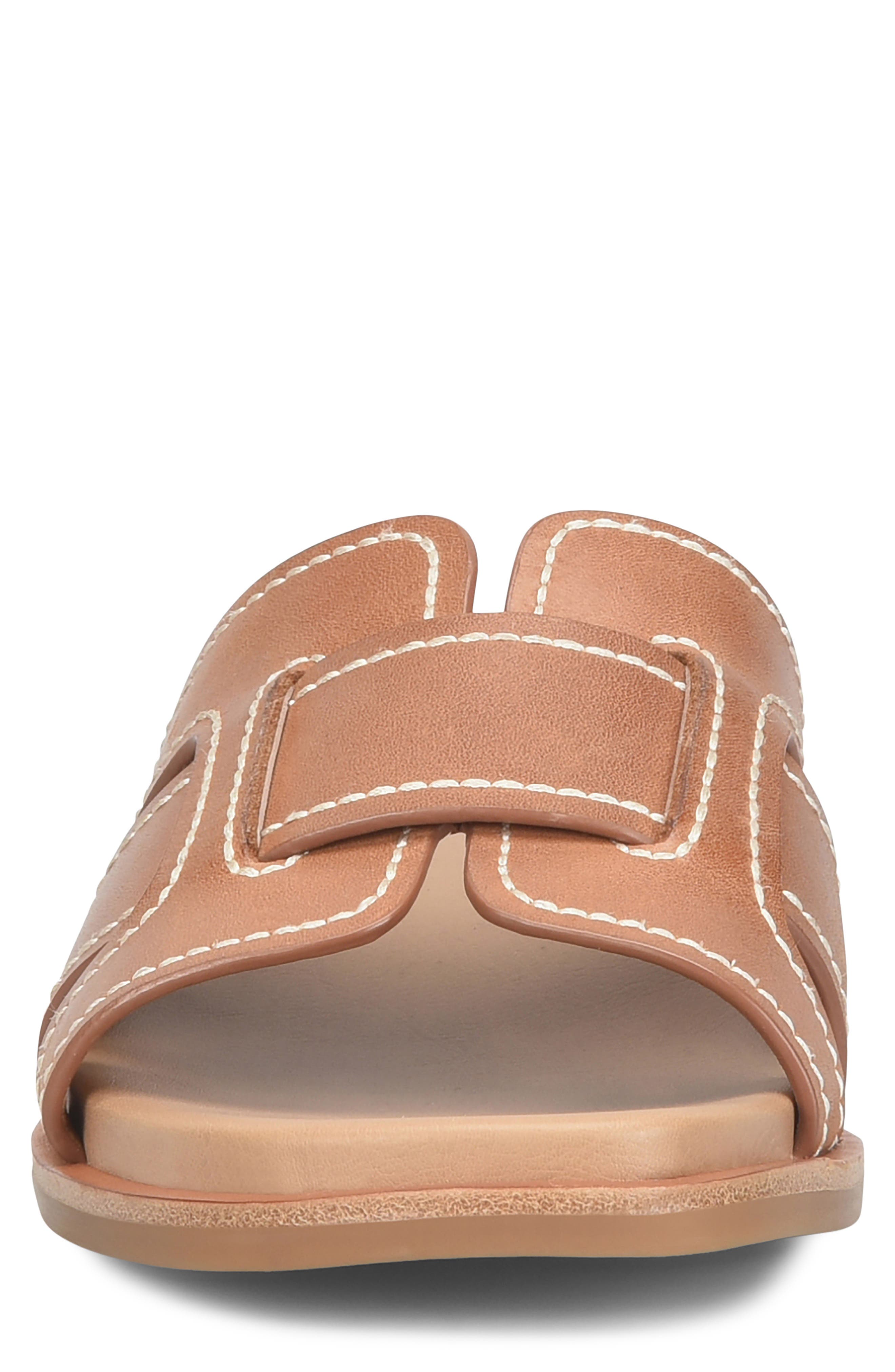 Söfft Rachel Slide Sandal, Alternate, color, Luggage