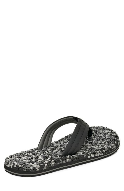 Sanuk Bubblecush Flip Flop In Black