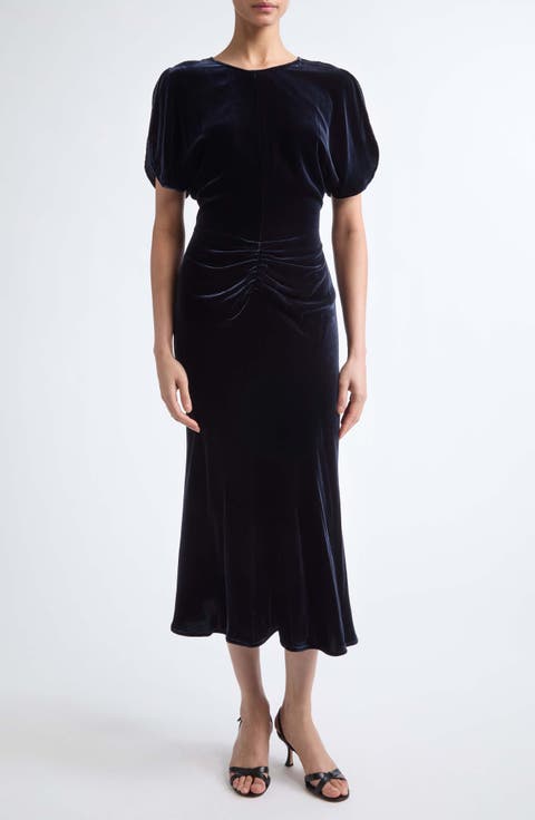 Bela Velvet Midi Dress