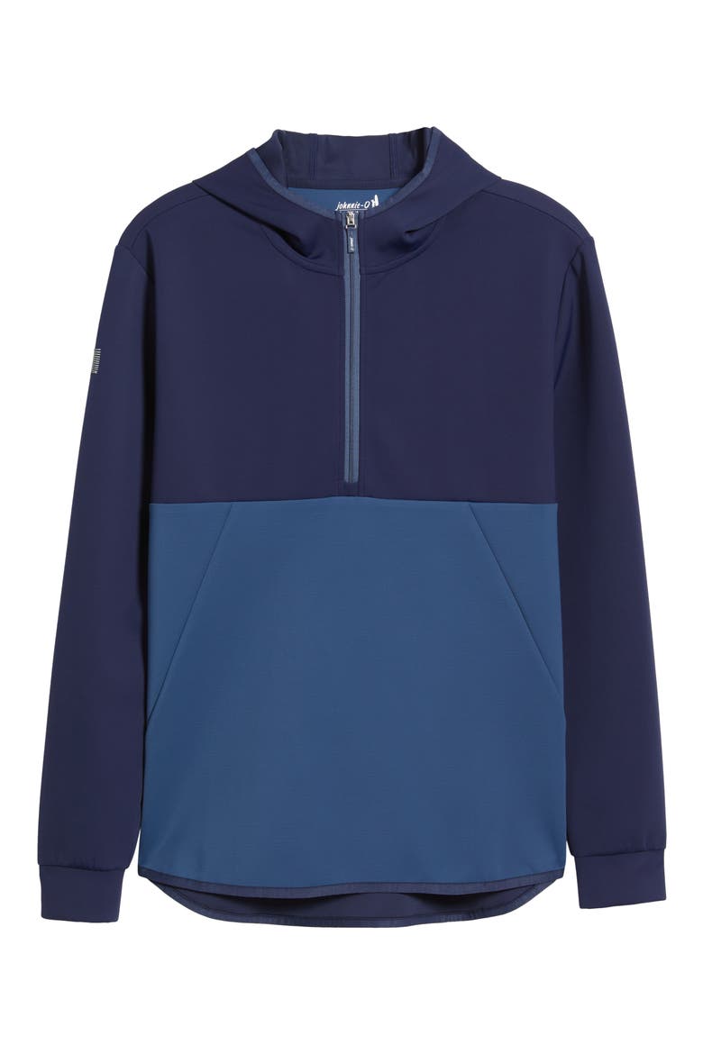 Iversons Half Zip Hoodie, Alternate, color, NAVY