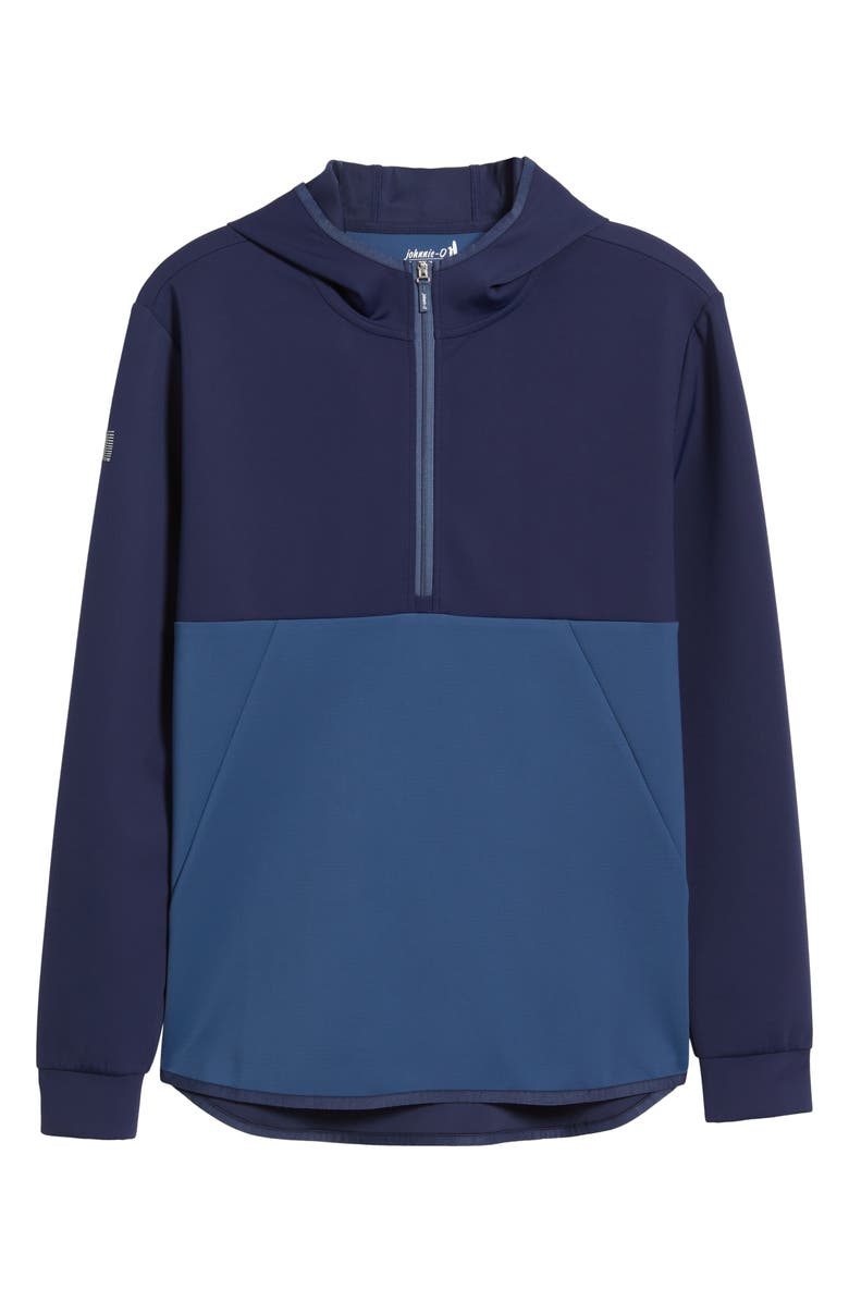 johnnie-O Iversons Half Zip Hoodie, Alternate, color, Navy
