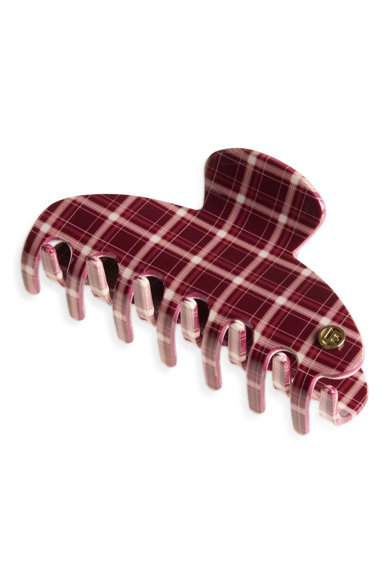 Jane Claw Clip, Main, color, RED/ DENIM