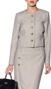 Walter Baker Trina Pinstripe Cropped Jacket
