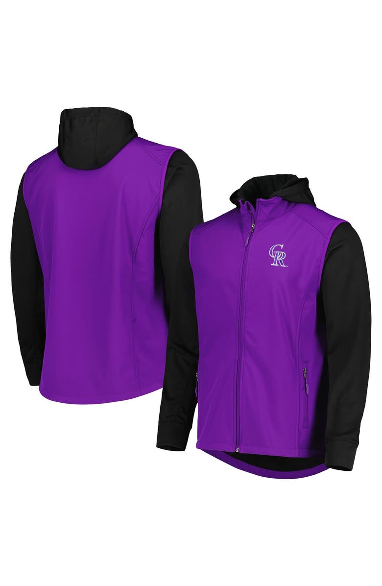 DUNBROOKE Men's Dunbrooke Purple/Black Colorado Rockies Alpha Full-Zip Jacket, Main, color,