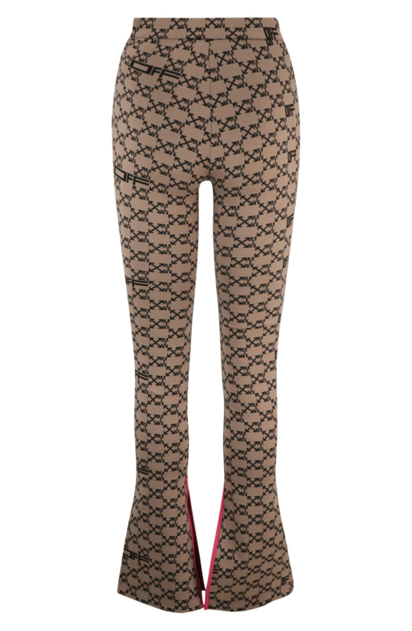 Logo Monogram Split Hem Leggings - image 2