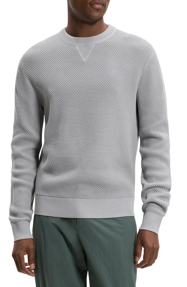 Theory Myhlo Texture Sweatshirt, Main, color, New Dark Vapor