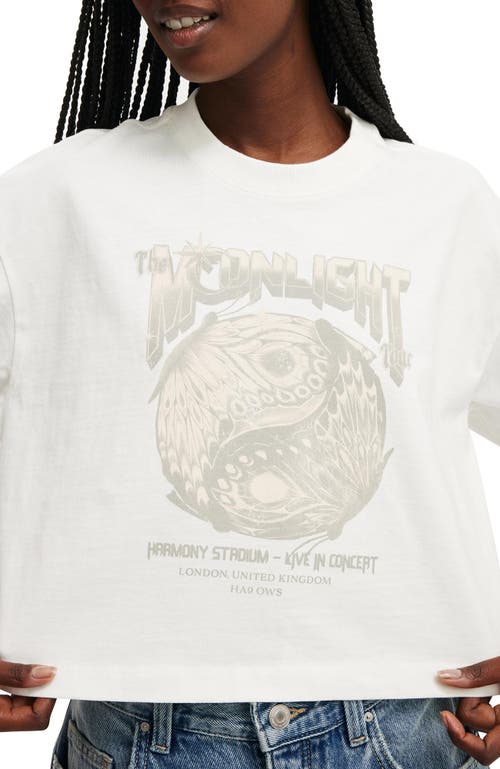 Cotton On The Cropped Boxy Graphic Tee In Moonlight Marshammlow
