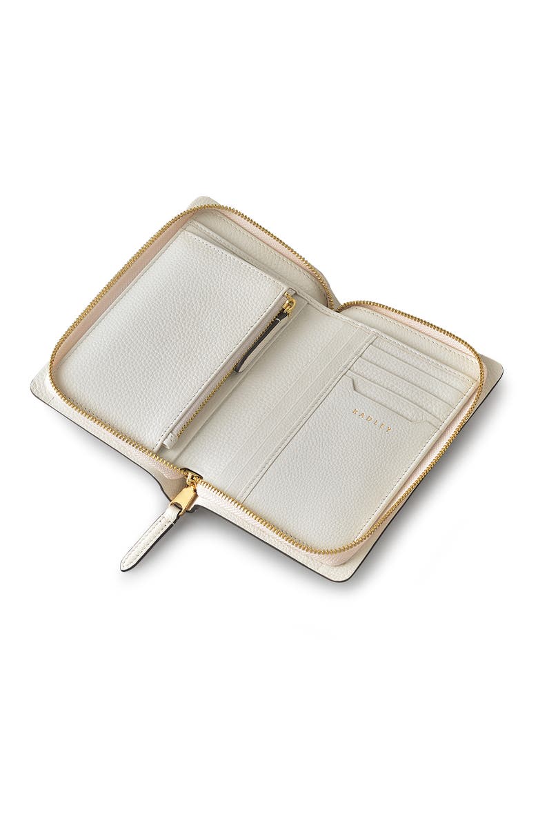 Radley The Chancery - Cutwork Floral Medium Zip Around Wallet, Alternate, color, Chalk