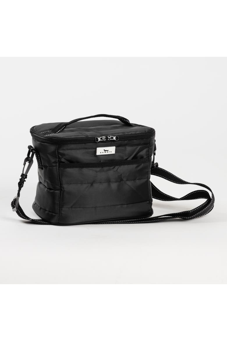 Road Snacks Lunch Bag, Main, color, Black Puffer