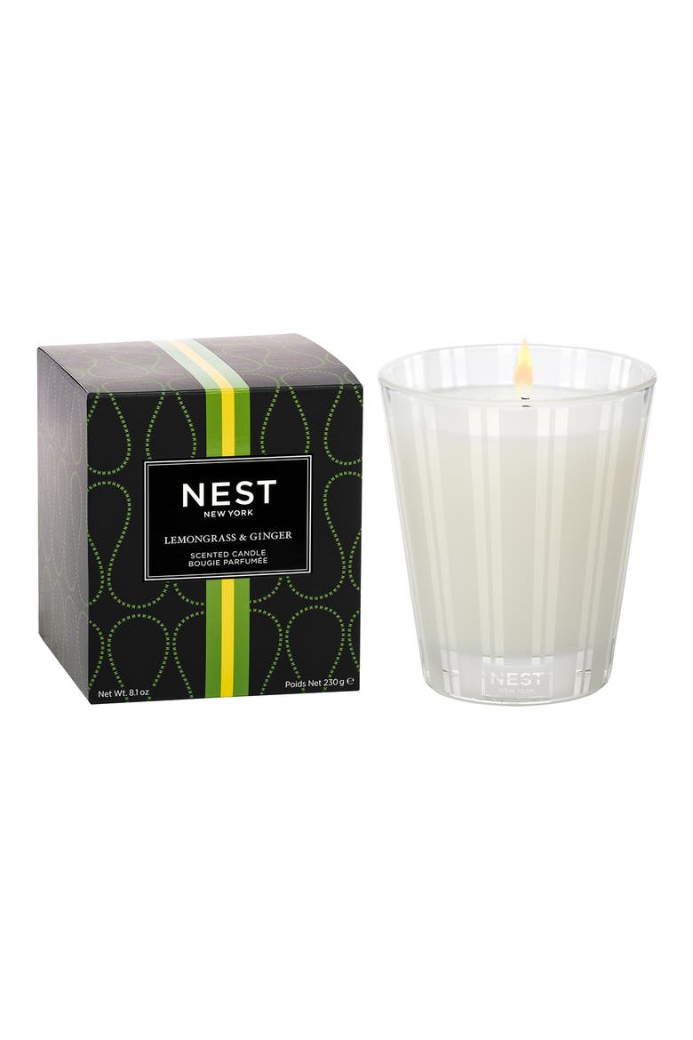 Lemongrass & Ginger Classic Candle, Main, color, NO COLOR