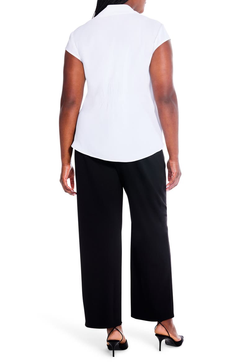 Day to Night Cap Sleeve Top, Alternate, color, PAPER WHITE