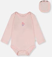 Deux par Deux Organic Cotton Long Sleeve Flower Romper