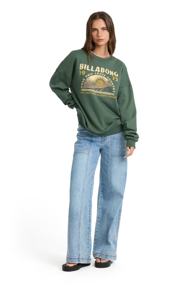 Warm Memories Graphic Sweatshirt, Alternate, color, RAIN FOREST