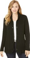 Jessica London Cable Blazer Sweater
