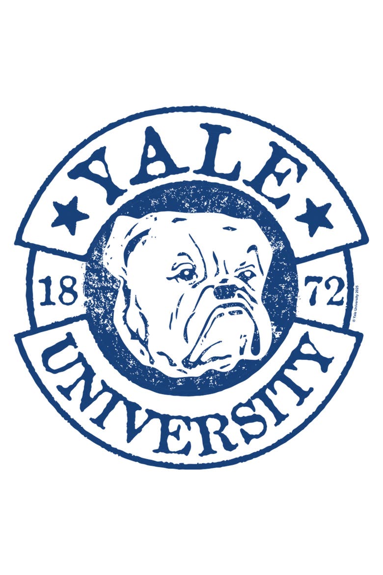 Men's Yale University College Mascot 1872  Graphic T-Shirt, Alternate, color, White