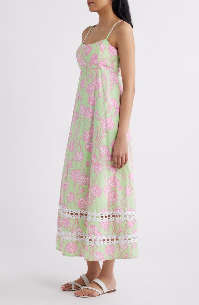 Lilly Pulitzer<sup>®</sup> Haliey Floral Print Sundress, Alternate, color, Pistachio Macaron Alina