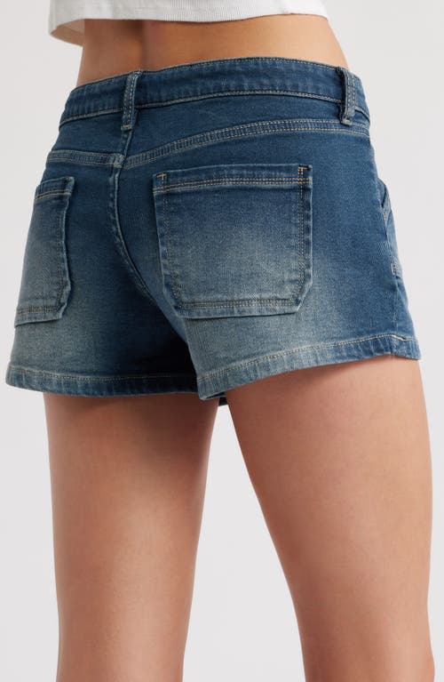 Ptcl Dara Drawstring Waist Denim Shorts In Indigo