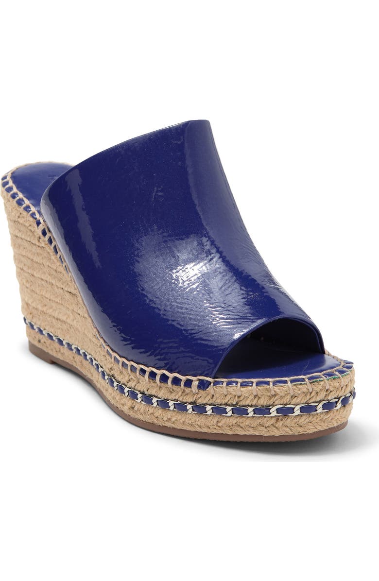 KARL LAGERFELD PARIS Azure Open Toe Wedge Espadrille Sandal, Main, color,