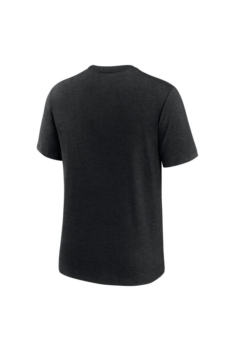 Men's Nike Black Atlanta Falcons Overlap Lockup Tri-Blend T-Shirt, Alternate, color, Black