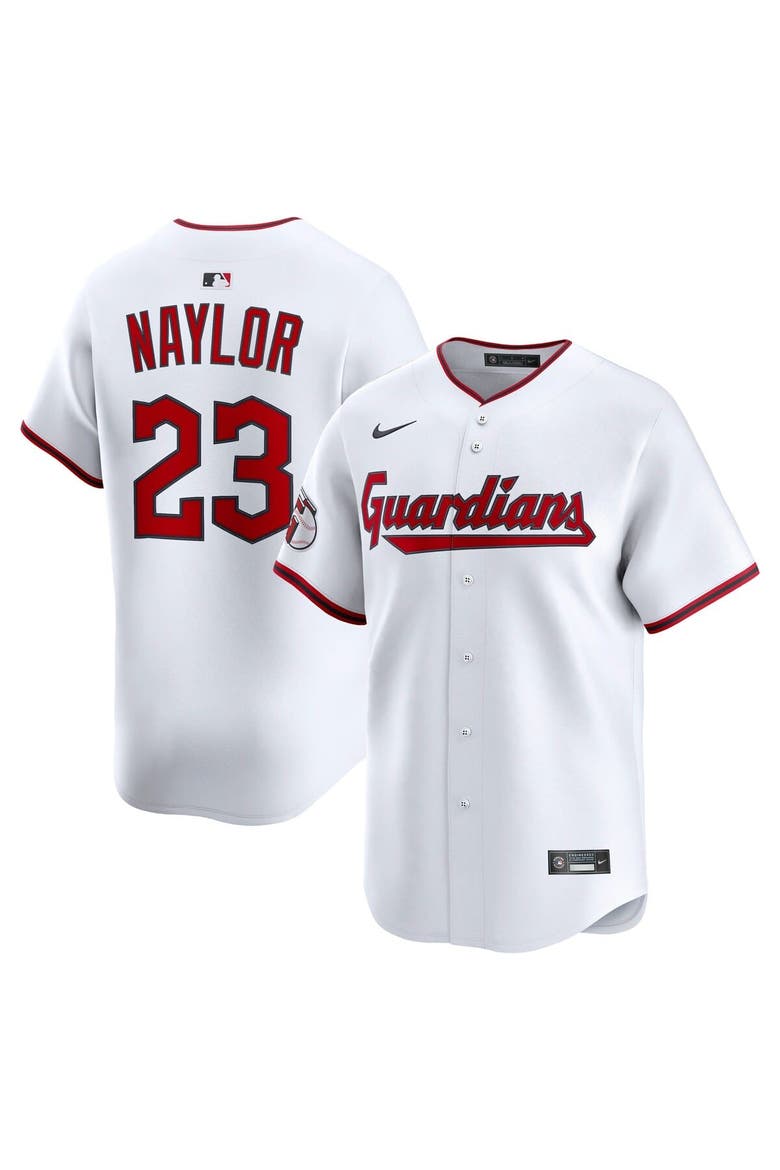 Men's Nike Bo Naylor White Cleveland Guardians Home Limited Player Jersey, Alternate, color, White