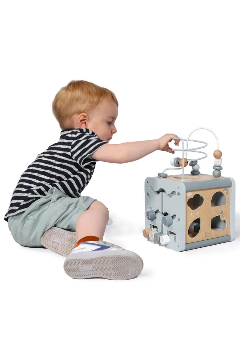 5 in 1 Wooden Activity Cube Shape Sorter, Baby & Toddlers, Ages 1+, Alternate, color, Multicolored